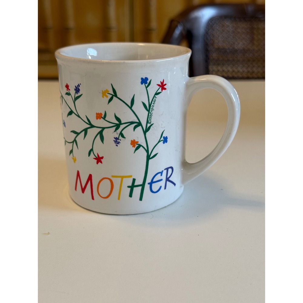Vintage 1993 Westwood Mother Coffee Mug Floral Vine Multi Color Ceramic‎ Cup
